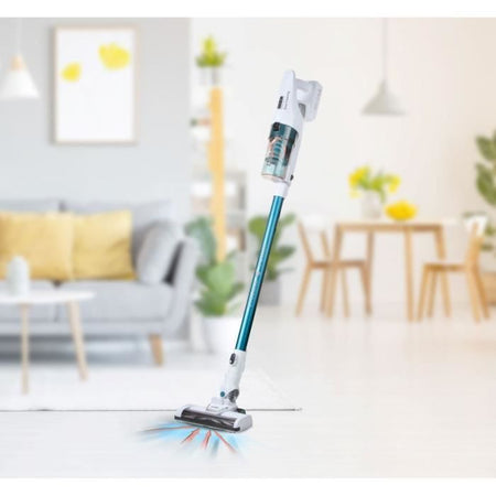 DOMO DO233SV - Aspirapolvere 2 in 1 senza fili - 2 velocità - Sistema ciclonico - Autonomia 20min - Serbatoio polvere 0,6L