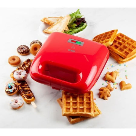 DOMO - DO9242W - Sandwich maker - 5 in 1 - 5 set di piastre antiaderenti intercambiabili - 750W