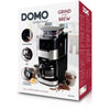 DOMO DO721K - Caffettiera 1,5L - 12 tazze - Schermo LCD, pulsanti a sfioramento - Macinacaffè integrato - Timer - 3 intensità