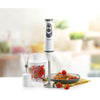 Set frullatore - DOMO - DO1089M - 600 W - Velocità variabile + Turbo - Frullatore a immersione, frusta, tritatutto, bicchiere graduato - Bianco