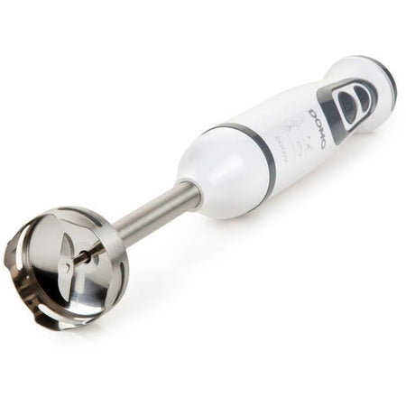 Set frullatore - DOMO - DO1089M - 600 W - Velocità variabile + Turbo - Frullatore a immersione, frusta, tritatutto, bicchiere graduato - Bianco