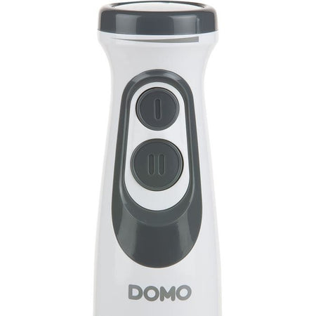 Set frullatore - DOMO - DO1089M - 600 W - Velocità variabile + Turbo - Frullatore a immersione, frusta, tritatutto, bicchiere graduato - Bianco
