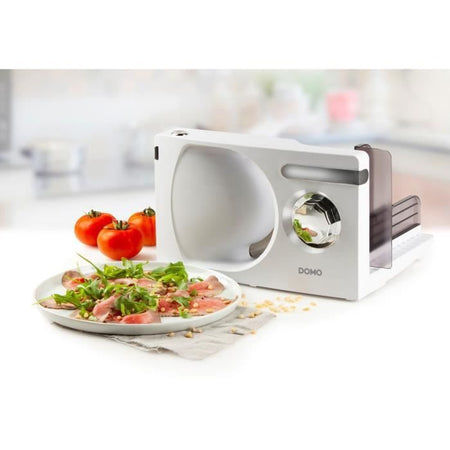 Affettatrice DOMO - diametro 17cm - Regolazione taglio da 1 a 15 mm - 120W