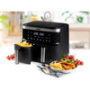 Domo Hot Air Fryer - Do537fr - 2 x 4 L - 85  A 200  - 8 Programmi automatici - L40 x W 40 x H 36 cm