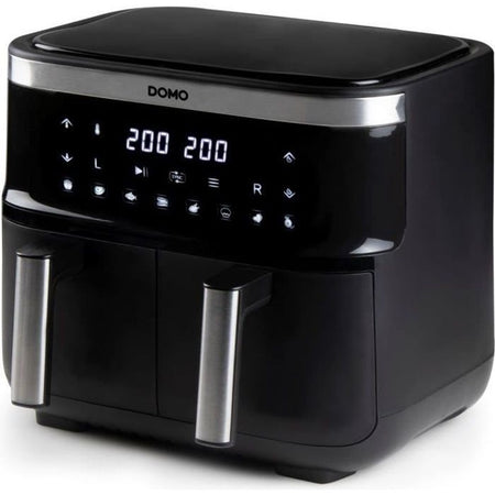 Domo Hot Air Fryer - Do537fr - 2 x 4 L - 85  A 200  - 8 Programmi automatici - L40 x W 40 x H 36 cm