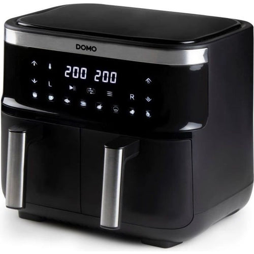 Domo Hot Air Fryer - Do537fr - 2 x 4 L - 85  A 200  - 8 Programmi automatici - L40 x W 40 x H 36 cm