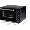DOMO DO807GO mini forno per dolci e snack - 20 L - nero - 1300watt -