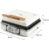 Piastra per waffle - DOMO - DO9280W - 1520 W - 2 waffle XL - Bianco