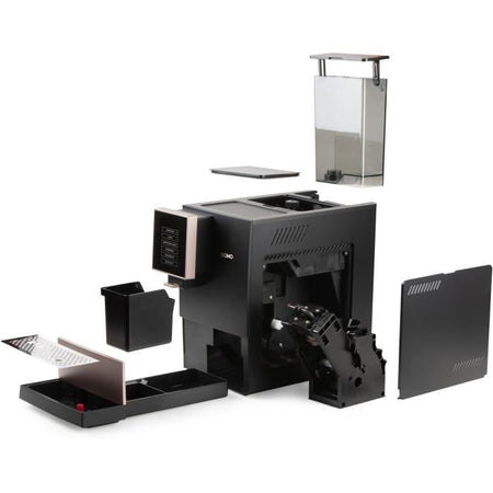 Macchina per caffè espresso automatica con macinacaffè - DOMO - DO743K - 1350 W - 19 bar - 125 g caffè - Nero