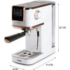 Macchina per caffè espresso 3 in 1 - DOMO - DO746K - 1350 W - 20 Bar - Bianco / Rosa