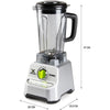 Frullatore XPOWER - DOMO - DO747BL - 1500 W - 2 L - Grigio