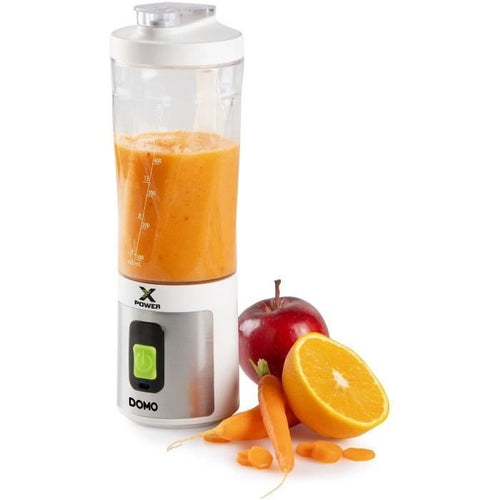 Frullatore portatile senza fili - DOMO - DO752BL - XPOWER - 120 W - 600 ml - Bianco