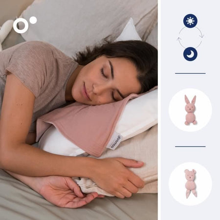 doomoo You&Me Baby Comforter - Piumino Reversibile e Confortevole - Provvisto di 2 Corpi per Trasportare l'Odore dei Genitori, Rosa