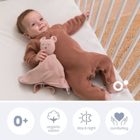 doomoo You&Me Baby Comforter - Piumino Reversibile e Confortevole - Provvisto di 2 Corpi per Trasportare l'Odore dei Genitori, Rosa