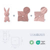 doomoo You&Me Baby Comforter - Piumino Reversibile e Confortevole - Provvisto di 2 Corpi per Trasportare l'Odore dei Genitori, Rosa