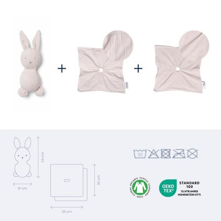 doomoo You&Me Baby Comforter - Piumino Reversibile e Confortevole - Dotato di 2 Corpi per Trasportare l'Odore dei Genitori, Beige