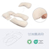 doomoo Maxxy Cuscino per gravidanza e allattamento - Formato XXL - Ultra confortevole, Beige
