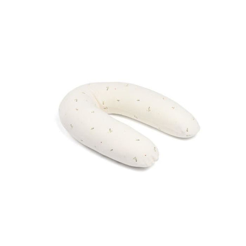 doomoo Twisty Cuscino per Gravidanza e Allattamento 2 in 1 - Ultra Comfort - Imbottitura con microsfere ultrafini, Crema