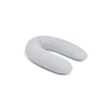 doomoo Twisty Cuscino per Gravidanza e Allattamento 2 in 1 - Ultra Comfort - Imbottitura con microsfere ultrafini, Grigio