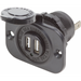 Doppia Presa Usb 12V. Nera