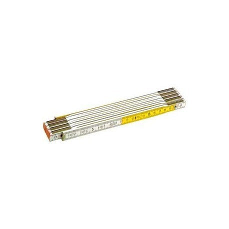 Doppio Metro Legno Bianco-Giallo Mt 2 Buono