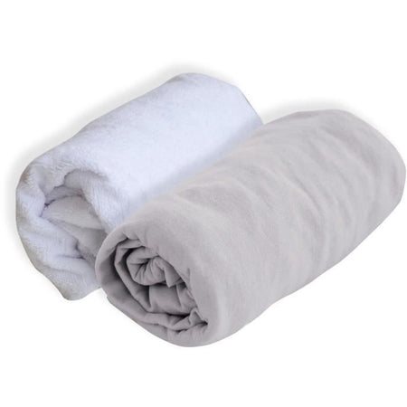 Lotto DOMIVA 1 Alese + 1 Lenzuolo con angoli - 60 X 120 Cm - Perla