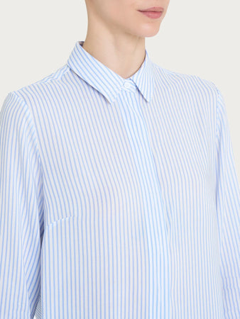 Ragno Camicia da Donna con stripes e manica lunga in Ecoseta DP92SC 2504S46