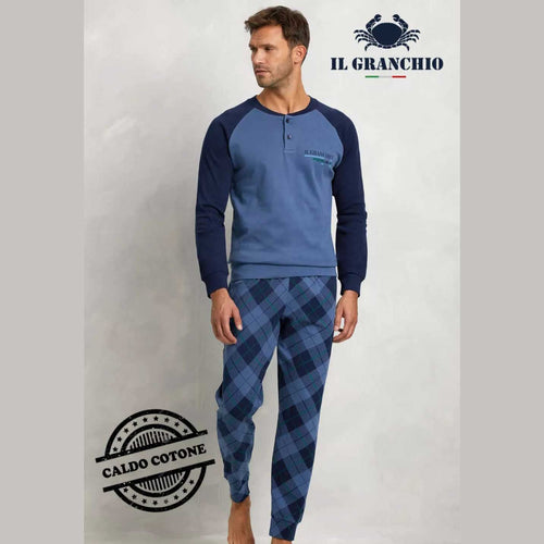 Pigiama Autunno/Inverno Uomo Il Granchio GP2067 52 Cotone interlock