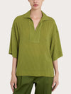 Ragno Blusa con colletto e hexagon pattern in Ecoseta DQ23SF 2504S38