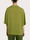 Ragno Blusa con colletto e hexagon pattern in Ecoseta DQ23SF 2504S38