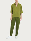 Ragno Blusa con colletto e hexagon pattern in Ecoseta DQ23SF 2504S38