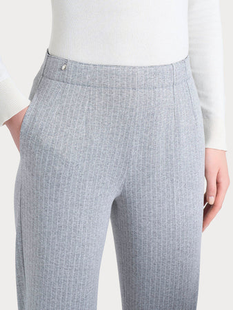 Ragno Pantalone gessato dritto con tasche in Eco Jacquard DR48PP 2510S70