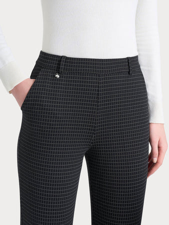 Ragno Pantalone dritto con tasche e fantasia check in Eco Jacquard DR51PP 2510S62
