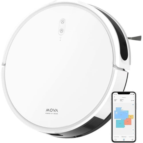 DREAME Mova M1 - Robot aspirapolvere e lavapavimenti - 4500 Pa - 300 ml - Bianco