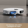 Robot aspirapolvere Dreame X40 Ultra Complete con panno staccabile e sollevabile, pulizia completa con spazzole