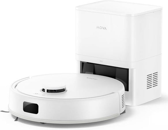 MOVA E20 Plus - Robot aspirapolvere con svuotamento automatico, autosvuotante per 90 giorni, 5000Pa