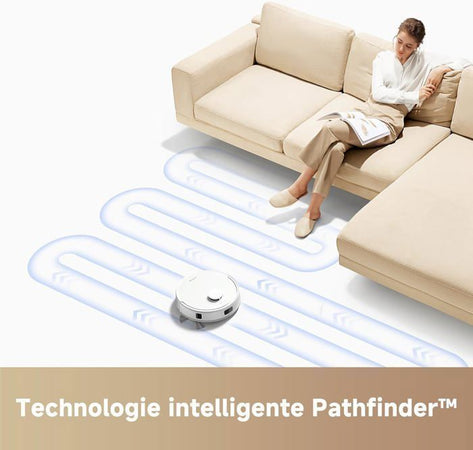 MOVA E20 Plus - Robot aspirapolvere con svuotamento automatico, autosvuotante per 90 giorni, 5000Pa