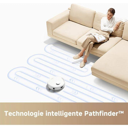 MOVA E20 Plus - Robot aspirapolvere con svuotamento automatico, autosvuotante per 90 giorni, 5000Pa