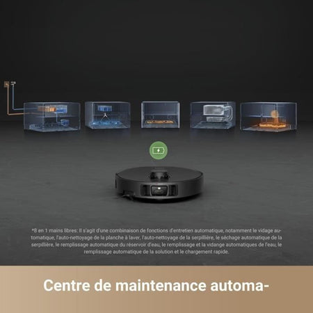 Robot aspirapolvere DREAME X40 Master con stazione base 8 in 1 - Navigazione intelligente - 12.000 Pa