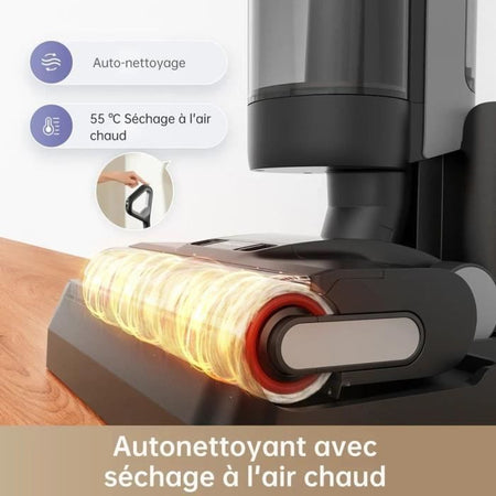 DREAME H12 PRO PROVUMATORE ACCOLUMENTO SCELLATORE E SCHEDE INTELLIBILE SECCHE E SCHENICA SULLA SELAZIONE, SCHEMA A SELLUSIONE, SCHERMI LED, SERBATO ACQUA 900 ML