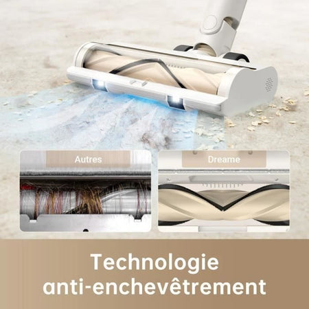 Nuovo DreamE R10 - Wireless Broom aspirapolvere - Potenza 120AW, 60 min autonomia - Filtrazione avanzata - Brush a multi -surface