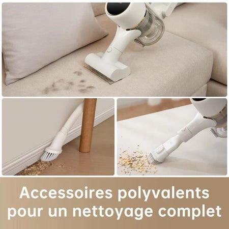 Nuovo DreamE R10 - Wireless Broom aspirapolvere - Potenza 120AW, 60 min autonomia - Filtrazione avanzata - Brush a multi -surface