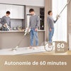 Nuovo DreamE R10 - Wireless Broom aspirapolvere - Potenza 120AW, 60 min autonomia - Filtrazione avanzata - Brush a multi -surface