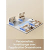 DREAME D9Max White - Robot aspirapolvere 2 in 1 - Navigazione laser intelligente LDS - 4.000 Pa - Mappe di piani multipli