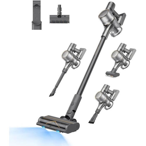 Nuovo DreamE R20 - Wireless Broom aspirapolvere - Potenza 190AW - Autonomia a 90 minuti - Rilevamento sporco - Display a LED