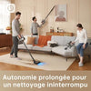Nuovo DreamE R20 - Wireless Broom aspirapolvere - Potenza 190AW - Autonomia a 90 minuti - Rilevamento sporco - Display a LED