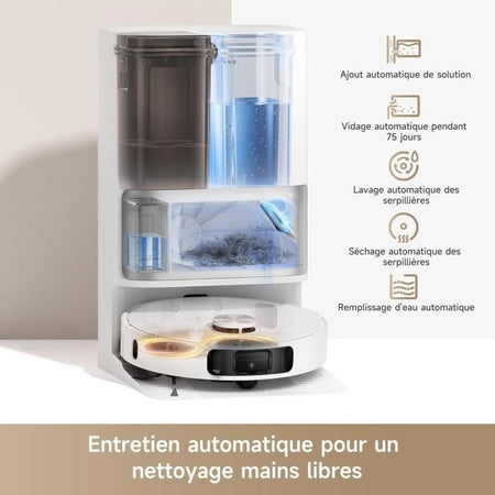 Robot Aspirapolvere - DREAME L10s Ultra Gen 2 - 10000 Pa - 300 ml - Bianco