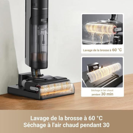 NEW DREAME H12 PRO ULTRA - Aspirapolvere acqua e polvere - Autopulizia doppia rotazione - Aspirazione 16 kPa - Spazzola 2 bordi