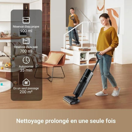 NEW DREAME H12 PRO ULTRA - Aspirapolvere acqua e polvere - Autopulizia doppia rotazione - Aspirazione 16 kPa - Spazzola 2 bordi