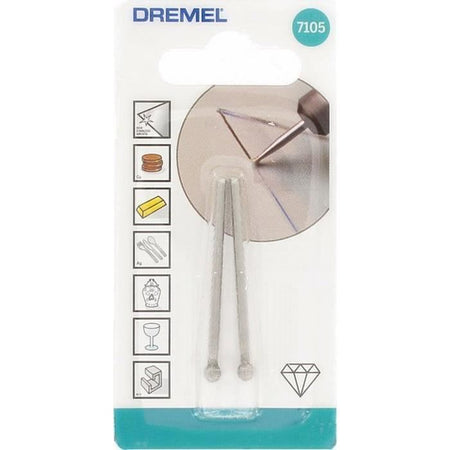 DREMEL Set di 2 punte diamantate 4,4mm 7105